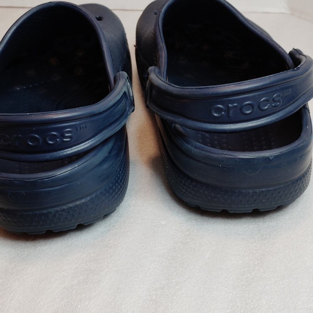 CROCS Dark Blue Size M4 J4 W6 - Picture 5 of 7